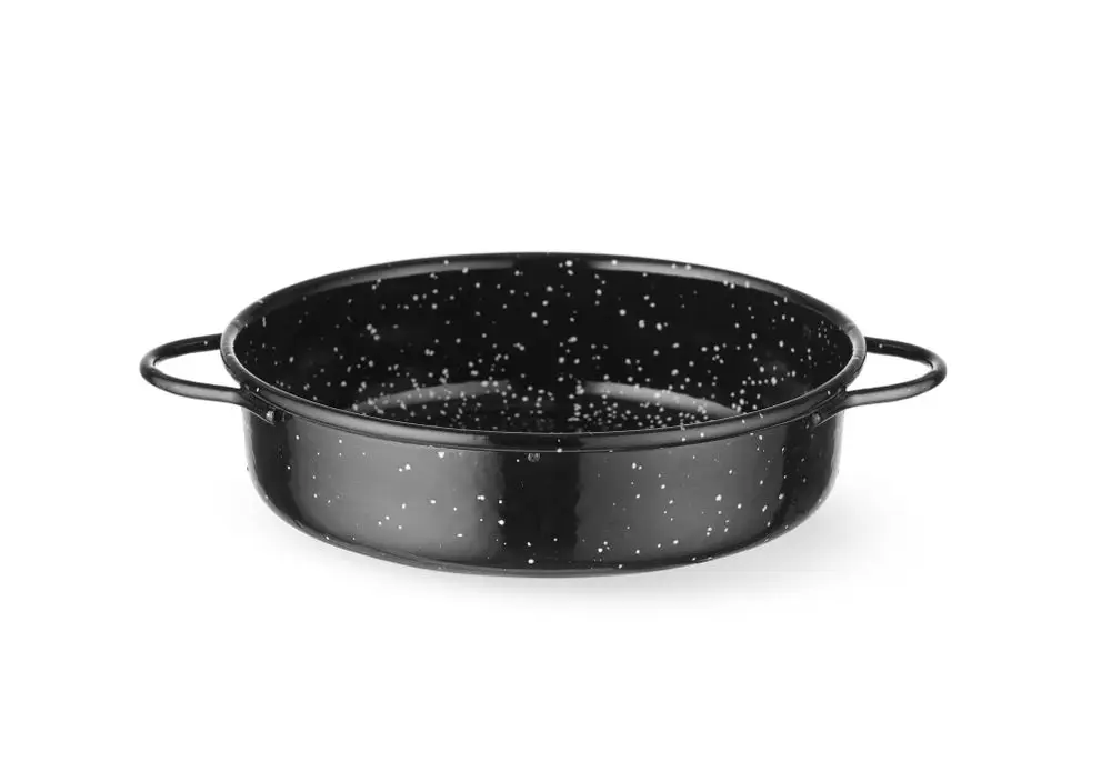 Speciale Aanbieding Braadpan “fuente”, geëmailleerd, HENDI, Zwart, ⌀140x(H)45mm