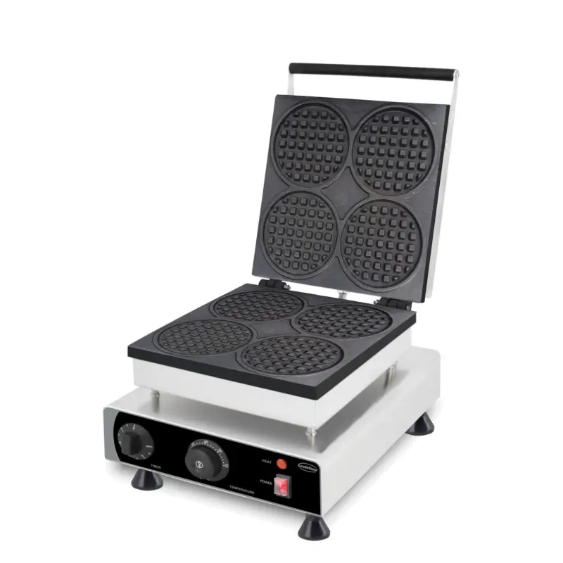 Combisteel Wafelijzer | 4x Ronde Wafels | 1.75kw | 305x430x505mm Favoriet