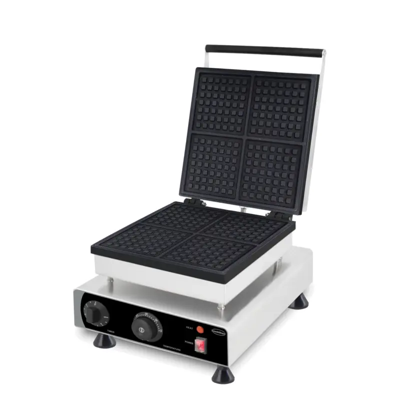 Combisteel Wafelijzer | 4x Vierkante Wafels | 1.75kw | 305x430x505mm Dagaanbieding