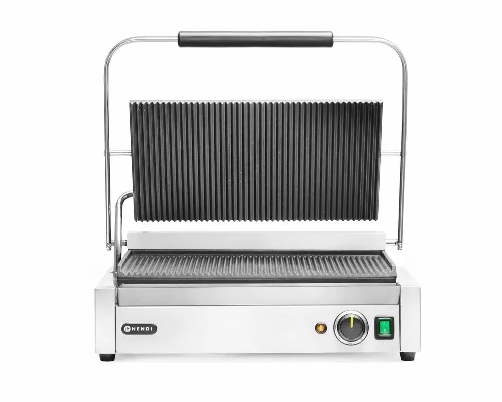 Contactgrill Panini Xl, Hendi, 230v/2700w, 548x464x(h)231mm Gecertificeerd