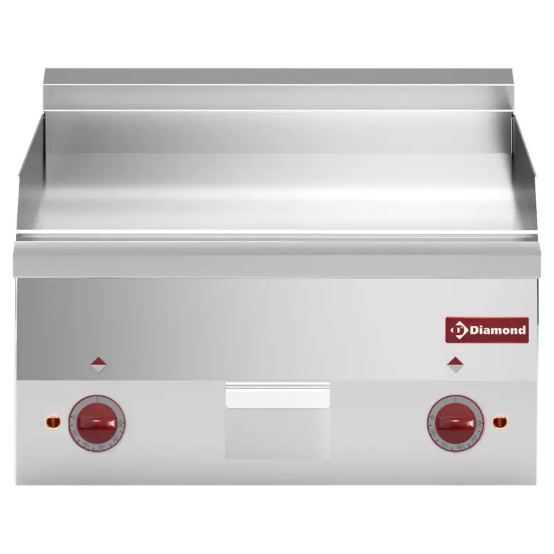 Diamond Bakplaat | PRO 600 | Elektrisch | Verchroomd Glad Oppervlak | 120°C/320°C | 6kW | 2x 230V | 600x600x280/400mm Finale Uitverkoop