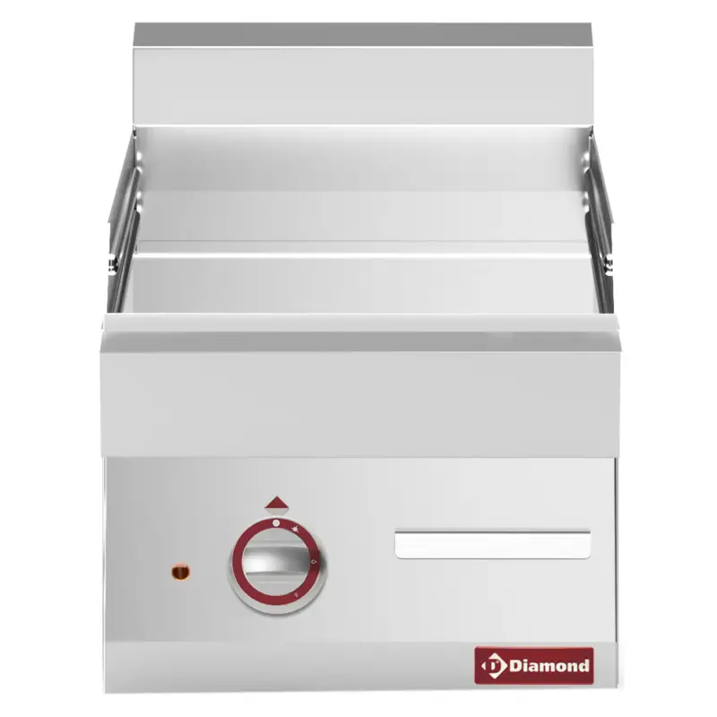 Diamond Bakplaat | Alpha 650 | Elektrisch | Glad Oppervlak RVS | 400V | 400x650x280/380mm Betaalbaar