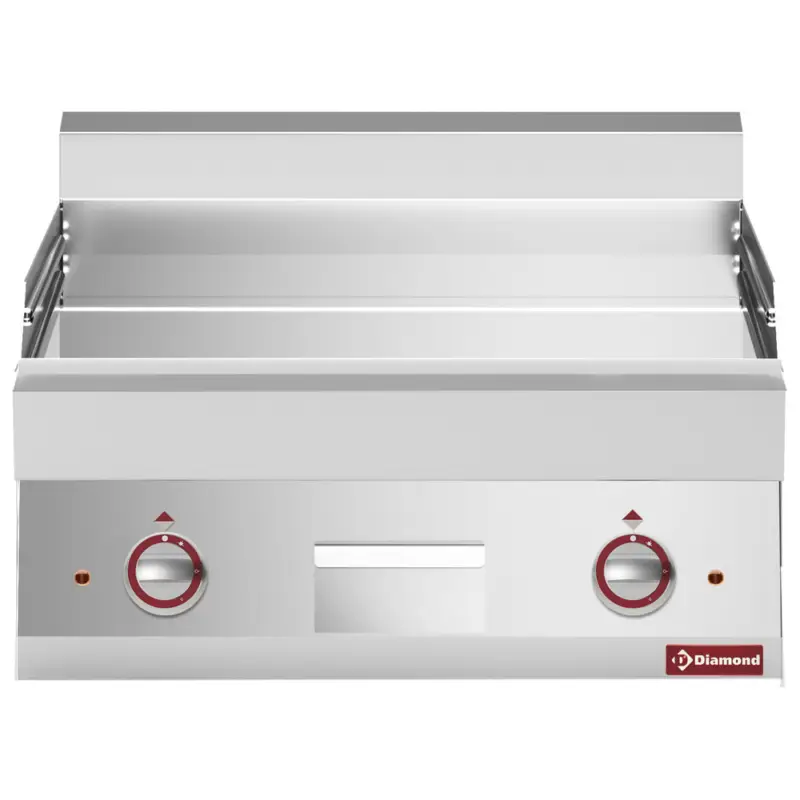 Snelle Levering Diamond Bakplaat | ALPHA 650 | Elektrisch | Verchroomd Glad Oppervlak| 120°C/320°C | 9kW | 400V | 700x650x280/380mm
