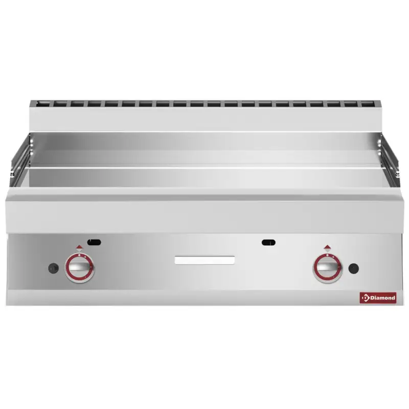 Diamond Bakplaat | ALPHA 650 | Gas | Verchroomd Glad Oppervlak | 15.5kW | 1000x650x280/380mm Direct Verzonden