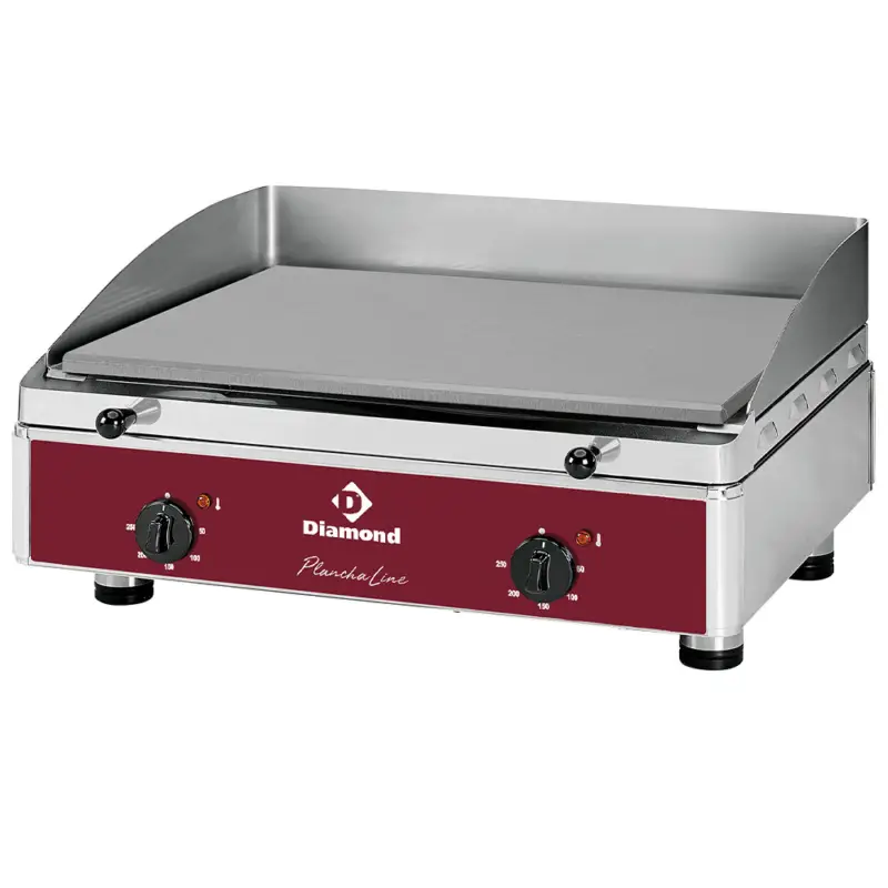Diamond Bakplaat | Elektrisch | Glad | 4kW | 230V | 608x530x305mm Fabrieksprijs