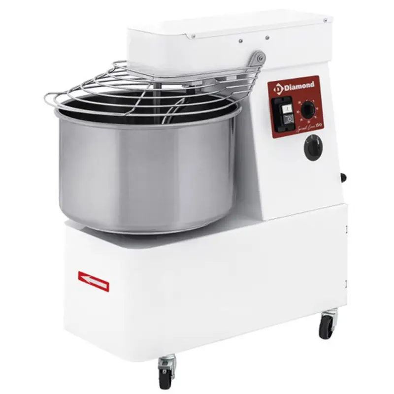 Seizoensaanbieding Diamond Deegmenger | SpiralLine | Cap. 18kg/22L | 2 Snelheden | Vaste Kop + Kom | 1.1kW | 400V | 390x670x730mm