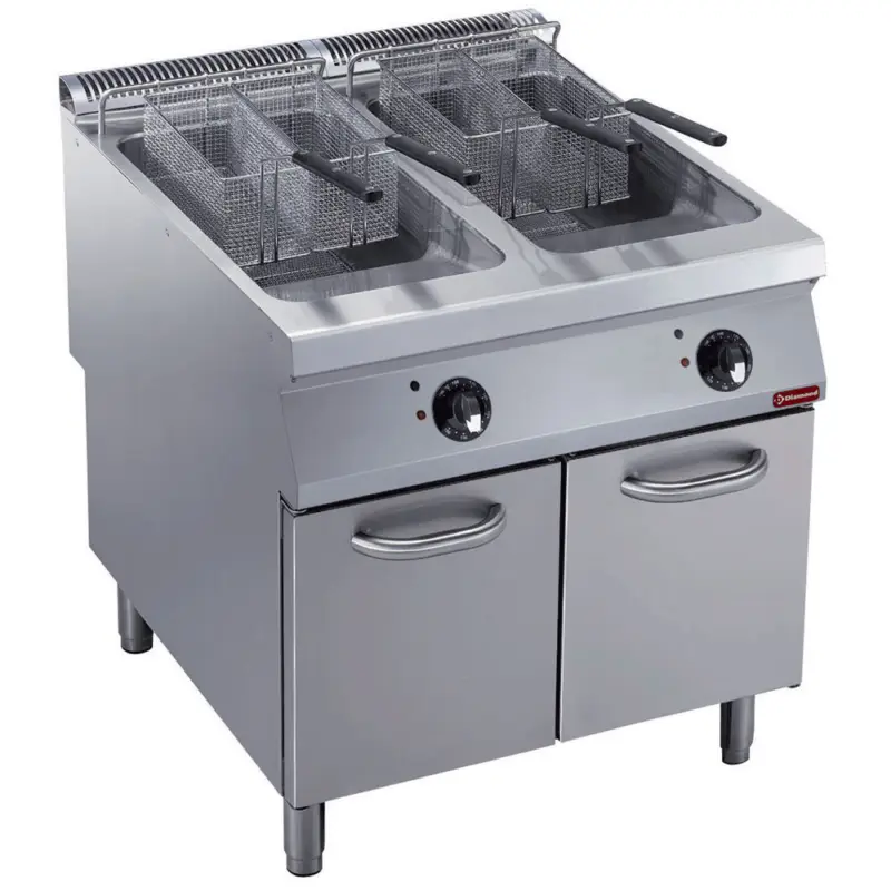Diamond Friteuse | MAXIMA 900+ | Elektrisch | 23+23L | 105°C/185°C | Aftapkranen | 36kW | 400V | 800x900x851/908mm Favoriet