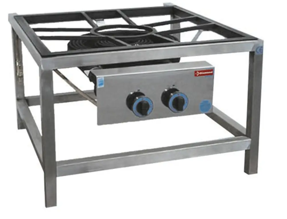 Finale Uitverkoop Diamond Gasbrander Paella | Onderstel | Ø450mm | 27.2kw | 800x900x550(h)mm