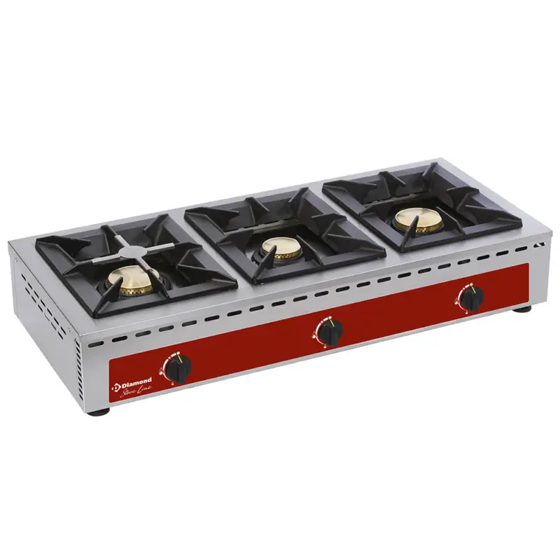 Voordeelprijs Diamond Gasfornuis | 3 Branders | 7+5+7kw | 1005x510x195mm