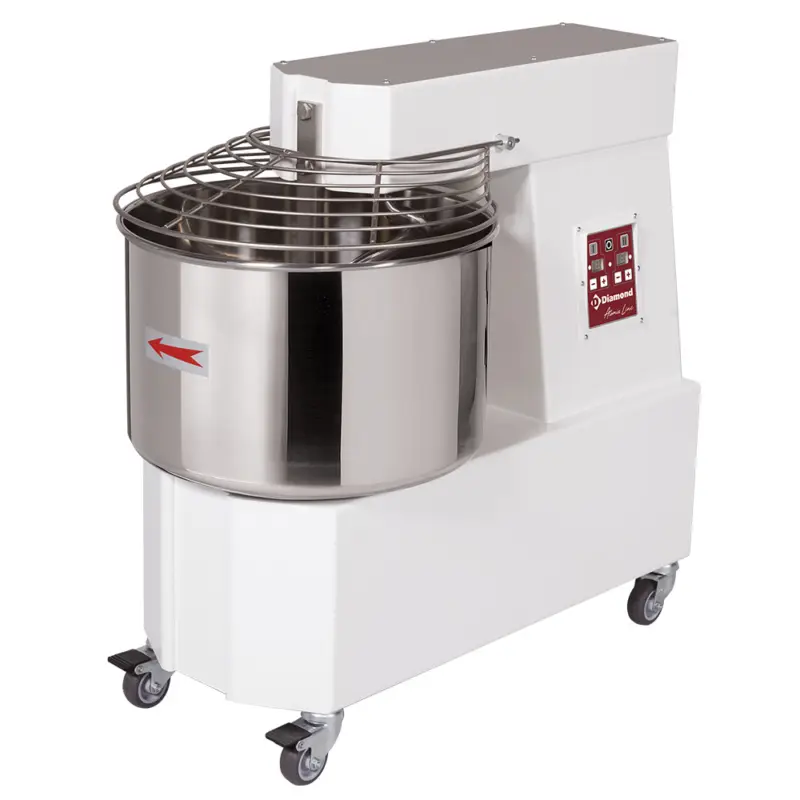 Diamond Horeca Spiraalkneder | 53L | Wielen | 2 Snelheden + Automaat | 400v | 520x870x770mm Fabrieksprijs
