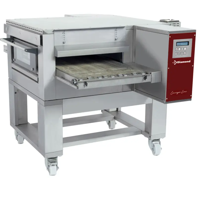 Beperkt Aanbod Diamond Horeca Tunnel Oven | Geventileerd | 25/135 Pizza’s/u | 1260x1750x490/1070mm
