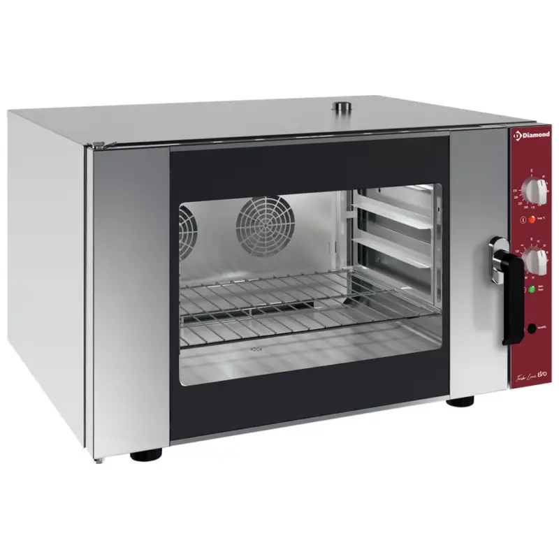 Finale Uitverkoop Diamond Heteluchtoven | TurboLine | 4 Niveaus 1/1 GN | Elektrisch | 50°C/270°C | 6.5kW | 400V | Handmatige Bevochtiging | 865x685x565mm