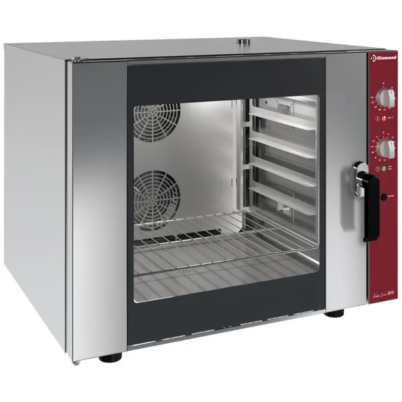 Diamond Heteluchtoven | TurboLine | 6 Niveaus 1/1 GN | Elektrisch | 50°C/270°C | 7.8kW | 400V | 885x815x720mm Bestseller