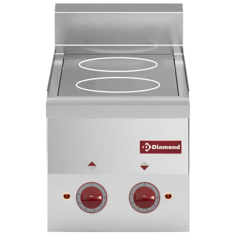 Alleen Vandaag Diamond Glaskeramisch Fornuis | PRO 600 | Tafelmodel | Infrarood | 2 Kookpunten | 3.6kW | 230V | 300x600x280/400mm