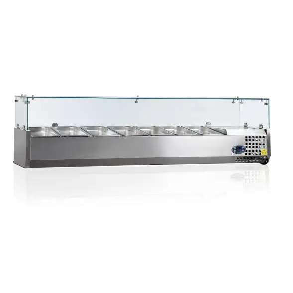 Tefcold RVS opzetvitrine VK38-160 Favoriet