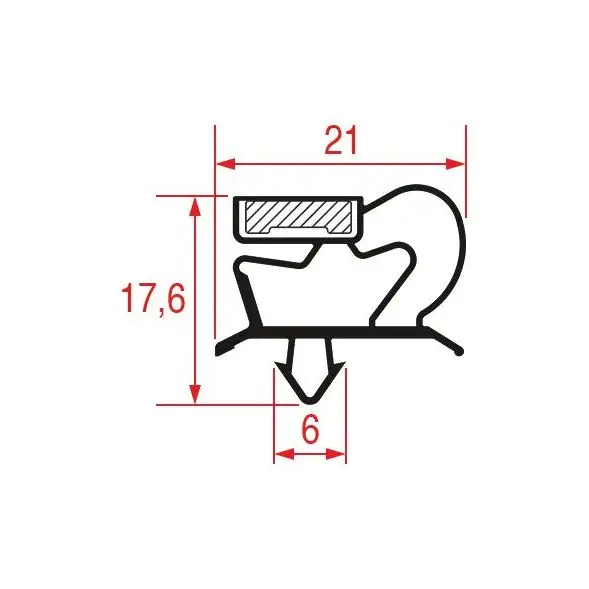 Speciale Aanbieding Laderrubber 402 x 405 mm, model 1001