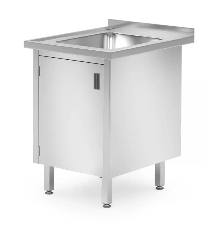 HENDI - Spoeltafel - Profi Line - Met kast - 600x700x850mm Beperkt Aanbod