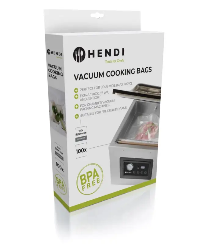 Aanbieding HENDI - Vacuümkookzakken - 100 stuks 200x150mm