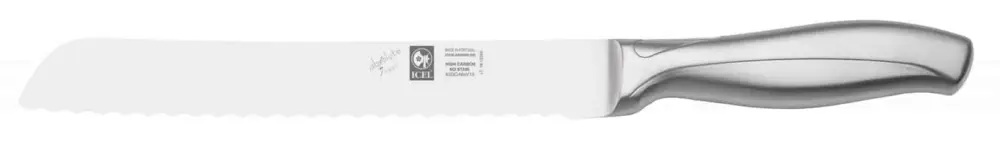 Gratis Retour ICEL - Broodmes - Absolute Steel - Handgeslepen - RVS - 1 stuk 20 cm