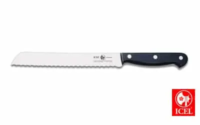ICEL - Broodmes - Techniek - Ergonomisch Handvat - RVS - 1 stuk 20 cm Nieuw