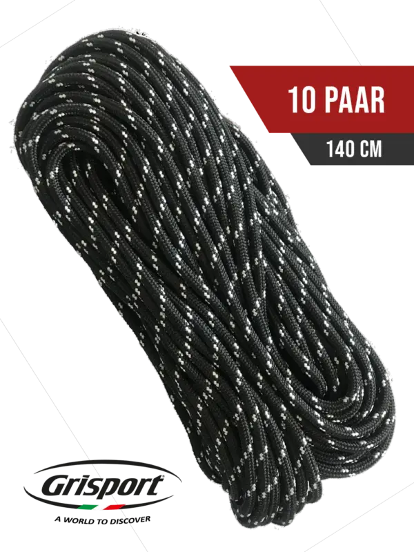 Grisport - Veters - - 10 Paar - 140 cm - Voordeelpak Werkschoen Veters Hoge Kwaliteit