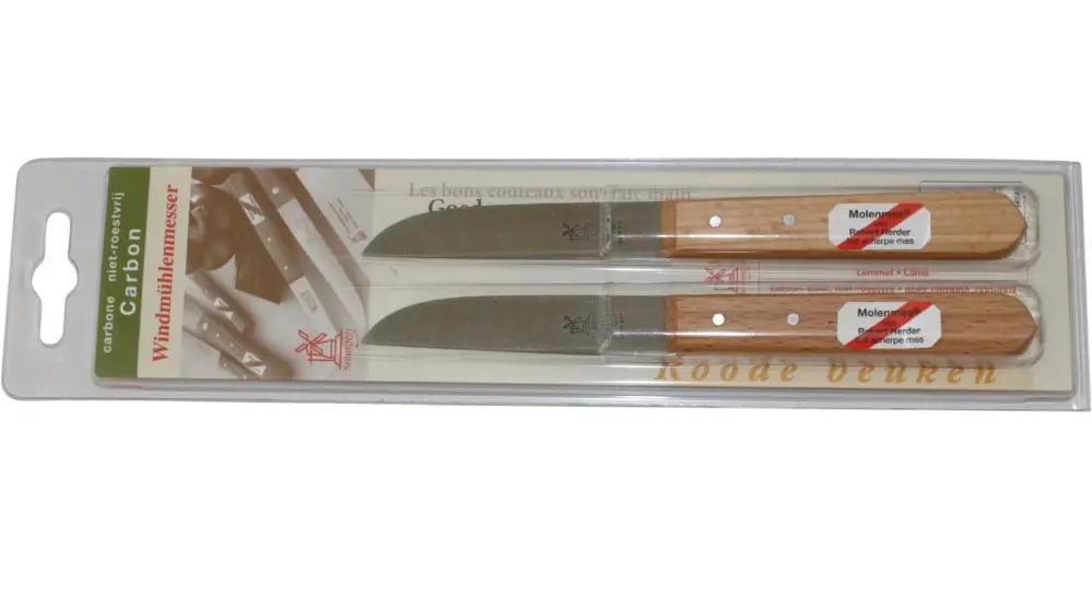 Merkproduct Robert Herder - Aardappelmes - Klassiker - Carbonstaal - 2 stuks 8,5 cm