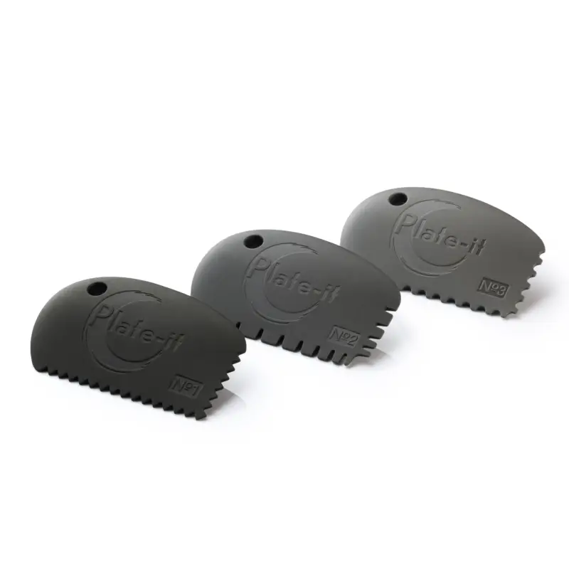 Snelle Levering Plate-it - Scrapers - Siliconen - 3-delige set