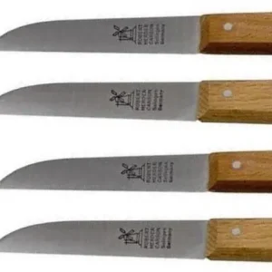 Robert Herder - Aardappelmes - Carbonstaal - Roodbeukenhout - 4 stuks 8,5 cm Lage Prijs