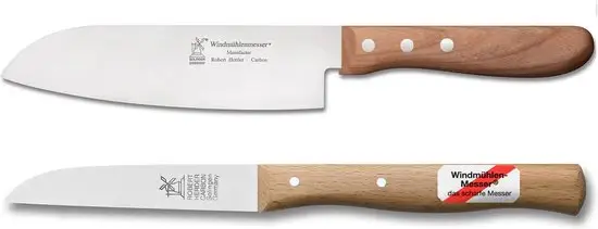 Favoriet Robert Herder - Combi voordeel - Santokumes + Schilmesje - RVS - 16,5 cm + 8,5 cm