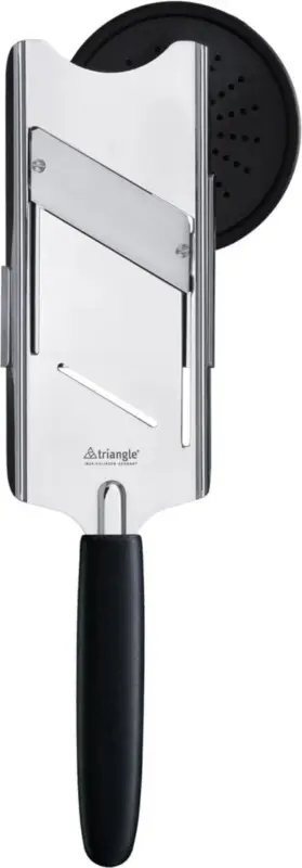 Triangle - Truffelschaaf - 15 cm - RVS - Zwart Kunststof Heft Merkproduct