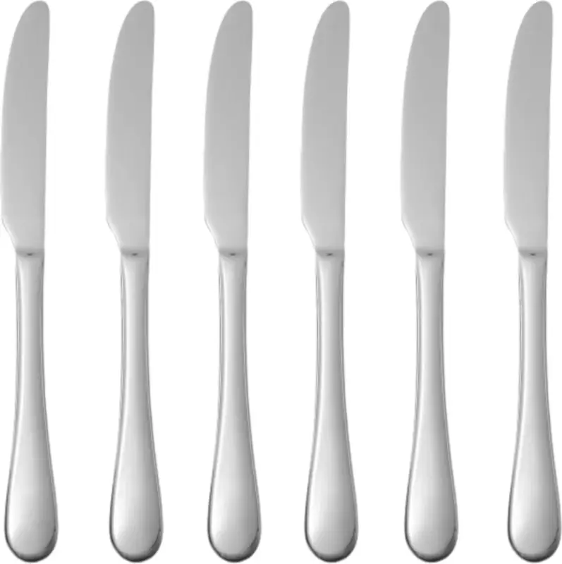 Betaalbaar HENDI - Tafelmessen - Profi Line - RVS 18/0 - Set van 6 - 225 mm
