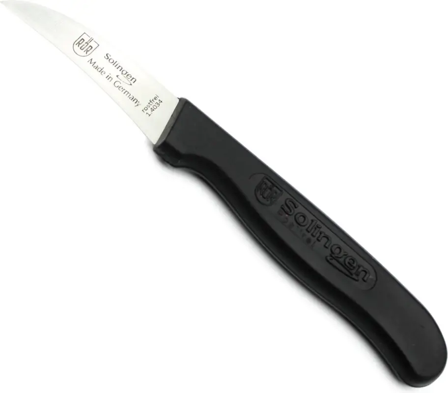Merkproduct RÖR Solingen - Aardappelschilmes - RVS - Zwart - Lemmet 5,5 cm
