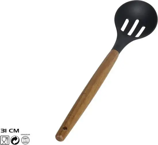 Gerimport - Opscheplepel - Hout - Duurzaam & Praktisch - 31 cm Seizoensaanbieding