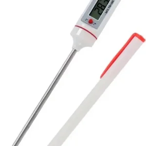 Lage Kosten Gerimport - Keukenthermometer - Digitaal - RVS - Wit - 18 cm