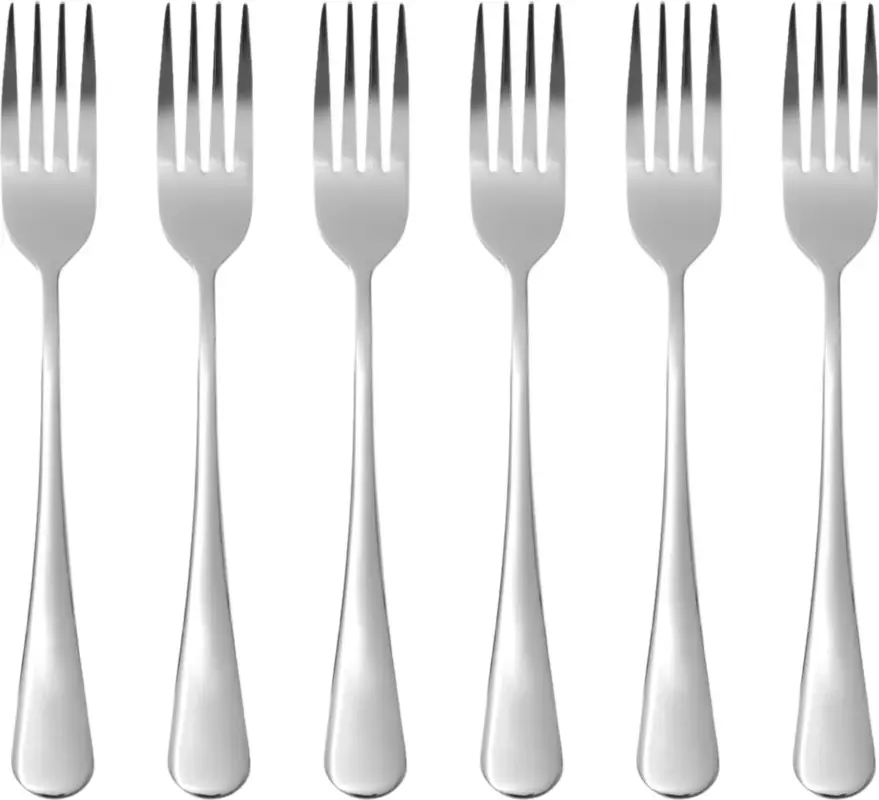 HENDI - Dessertvorken - Profi Line - RVS 18/0 - Set van 6 - 186 mm Aanbieding
