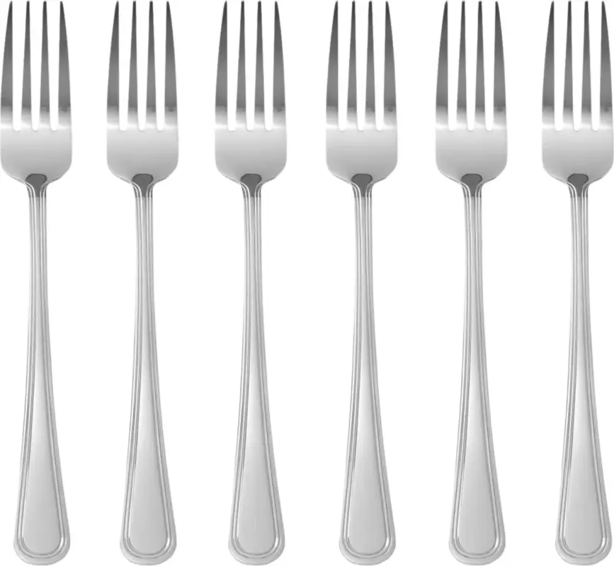 Gecertificeerd HENDI - Tafelvork - Kitchen Line - RVS - Set van 6 - 197 mm