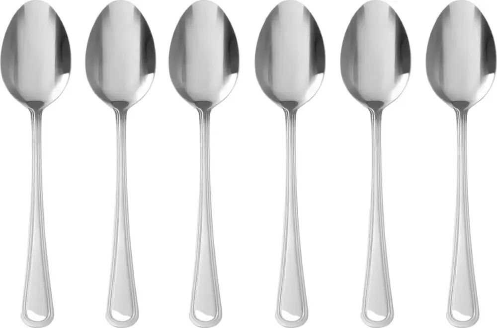 HENDI - Tafellepel - Kitchen Line - RVS 18/0 - Set van 6 - 197 mm Koopje
