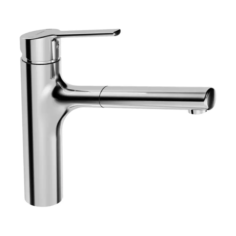 Must-Have Hansa Hansaronda 1-greeps keukenmengkraan met uittrekbare uitloop Chroom