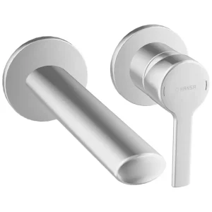 Hansa Hansaronda 2-gats afbouwset wandmengkraan vaste uitloop sprong 182mm Chroom Koop Online