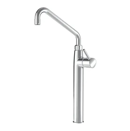 Goedkoop KWC Gastro Grootkeukenkraan 1-Greeps 1-gats voorsprong 300 Chroom Chroom