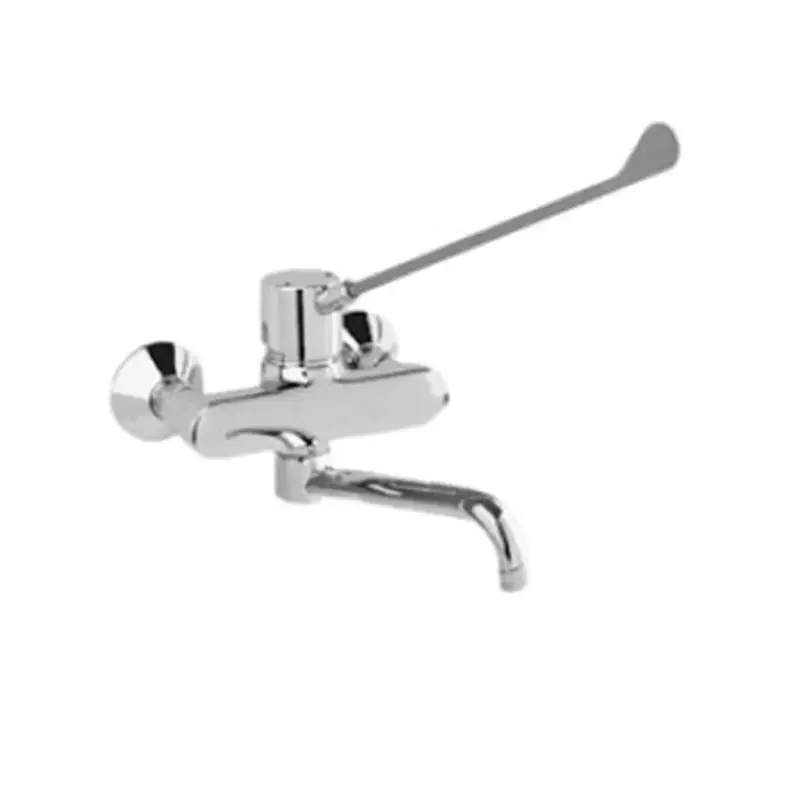 Beperkt Aanbod KWC Professionele wand keukenkraan met lange ergonomische hendel hoh 15cm Chroom