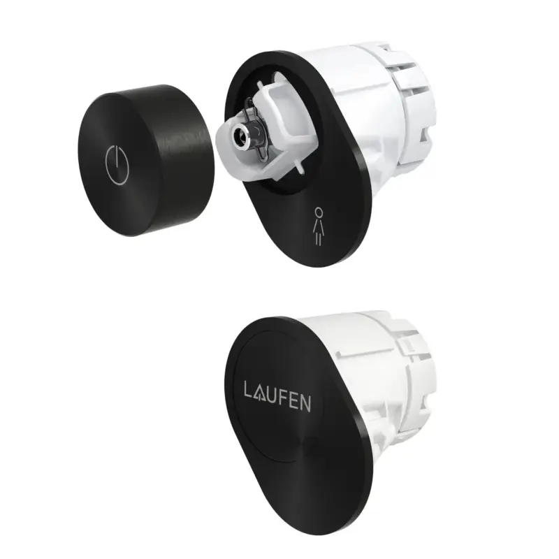 Uitverkoop LAUFEN Cleanet Riva losse knop controller en zij-element Zwart Mat Art. H8956981630001