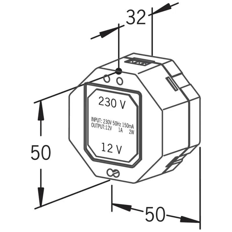 Populair Hansa Hansaelectra Inbouw-voeding 1A geschikt voor max. 5 kranen ingang 230 V / 50-60 Hz Uitgang 12 V DC (SELV)