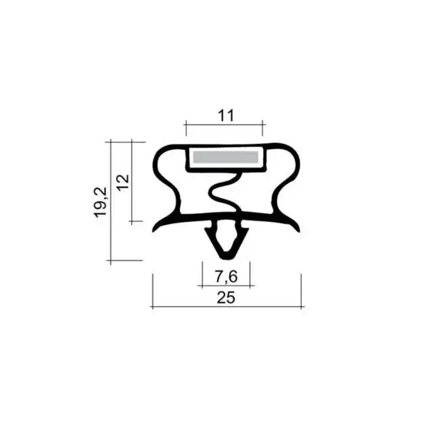 Gecertificeerd Indrukprofiel met magneet m18 - 2.55mtr/lng
