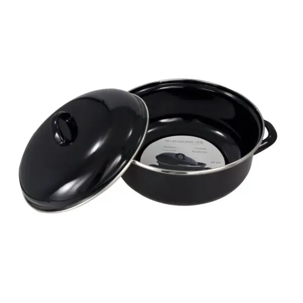 Braadpan neutraal 24 cm 3.7 l zwart Populair