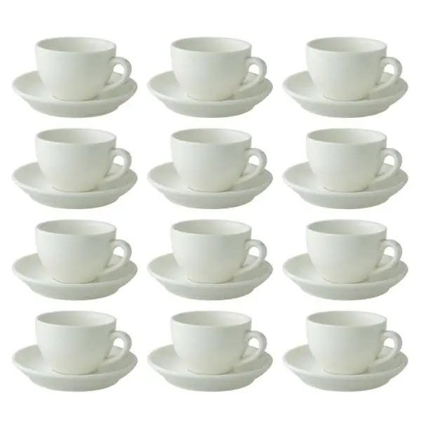 Kop en schotel robusta 18 cl - 14 cm offwhite Bestel Nu