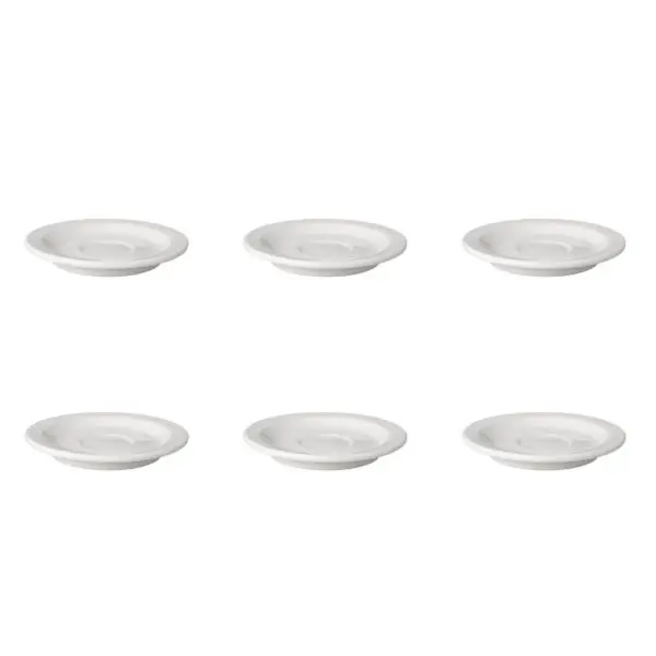 Aanbieding Schotel smalle randbudgetline 14 cm wit