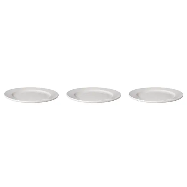 Hoge Kwaliteit Bord met brede rand budgetline 24.5 cm wit