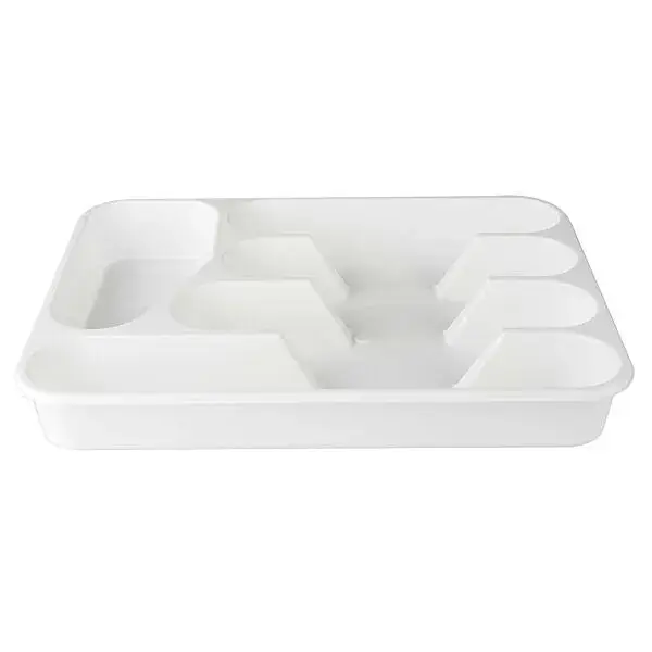 Bestekbak 5-vaks 35 x 26 x 4.5 cm wit Hete Deal