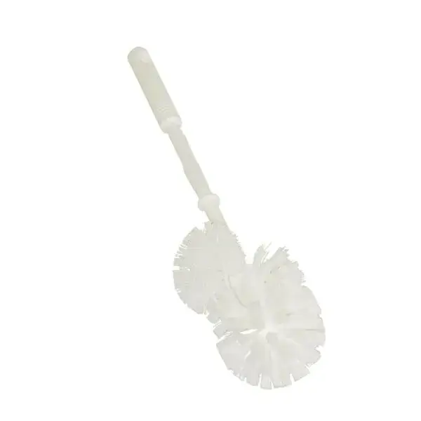 Toiletborstel met rand neutraal 36 cm wit Flitsaanbieding
